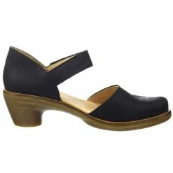 El Naturalista Ladies Shoes El Naturalista 5365 Aqua Black Pleasant Velcro Court Shoe Made In Spain