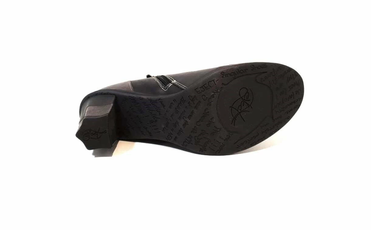 Eject Ladies Boots Eject EJW19-06 Dark Grey Combo Zip Ankle Boot Made In Portugal 3 Eject Ladies Boots Eject EJW19-06 Dark Grey Combo Zip Ankle Boot Made In Portugal - Image 3