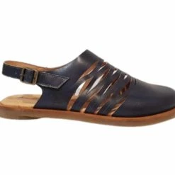 El Naturalista Ladies Shoes El Naturalista 5184 Bottle Blue Tulip Vaquetilla Flats Made In Spain