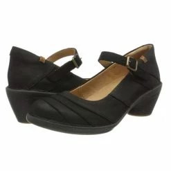 El Naturalista Ladies Shoes El Naturalista 5327 Aqua Pleasant Black Mary Jane Made In Spain -El Naturalista store elnatura6 2048x