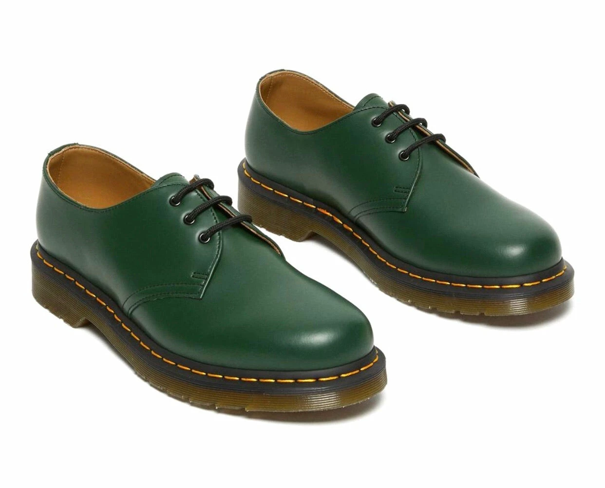 Dr. Martens Shoes Dr. Martens 1461 Green Smooth 3 Eyelet Shoe 2 Dr. Martens Shoes Dr. Martens 1461 Green Smooth 3 Eyelet Shoe - Image 2