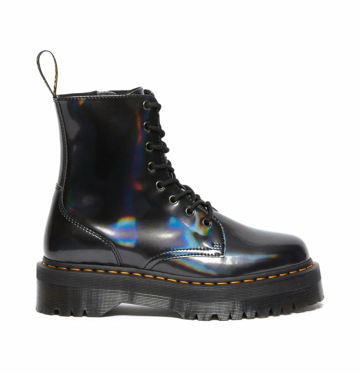 Dr. Martens Boots Dr. Martens Jadon Gunmetal Hologram Platform Ankle 8 Eyelet Boot 8 Dr. Martens Boots Dr. Martens Jadon Gunmetal Hologram Platform Ankle 8 Eyelet Boot - Image 8