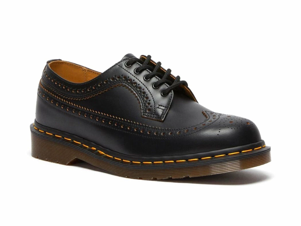 Dr. Martens Shoes Dr. Martens 3989 Black Vintage Brogue Made In England 5 Dr. Martens Shoes Dr. Martens 3989 Black Vintage Brogue Made In England - Image 5