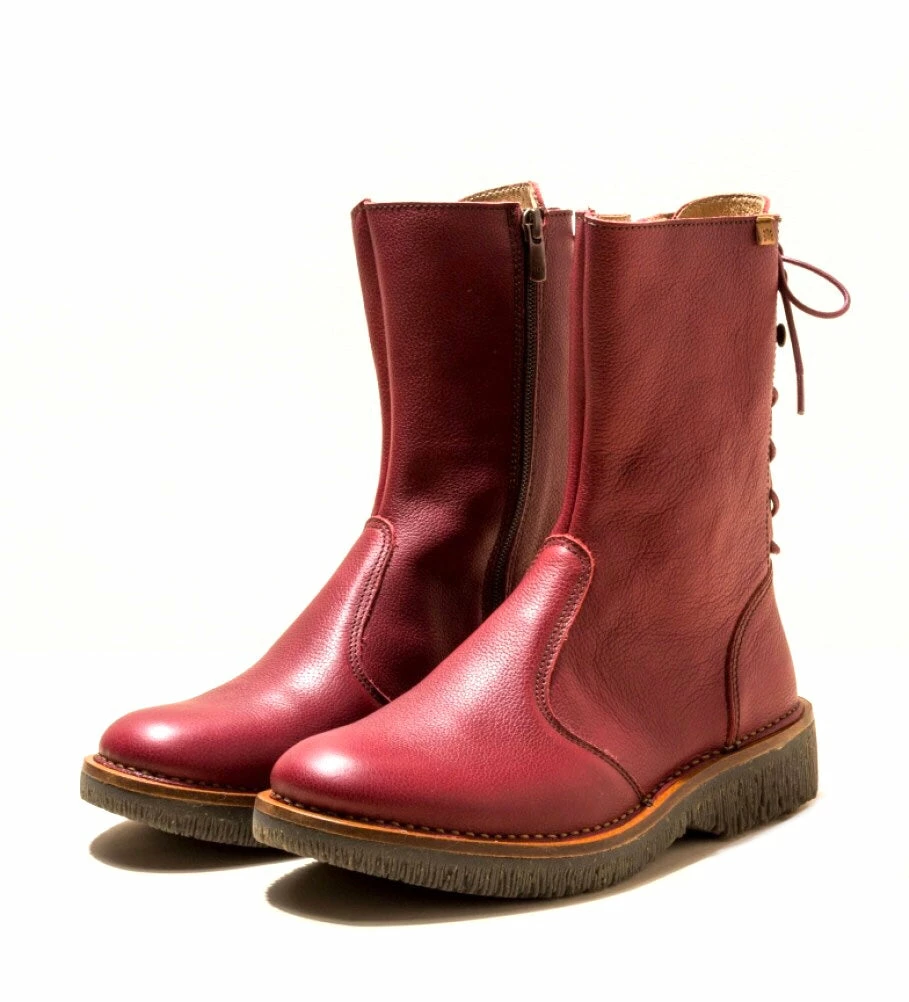 El Naturalista Ladies Boots El Naturalista 5577 Cereza Red Volcano Zip Lace Up Boots Made In Spain 5 El Naturalista Ladies Boots El Naturalista 5577 Cereza Red Volcano Zip Lace Up Boots Made In Spain - Image 5