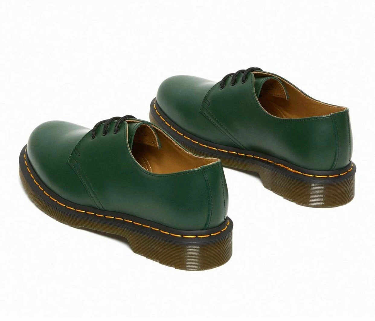 Dr. Martens Shoes Dr. Martens 1461 Green Smooth 3 Eyelet Shoe 3 Dr. Martens Shoes Dr. Martens 1461 Green Smooth 3 Eyelet Shoe - Image 3