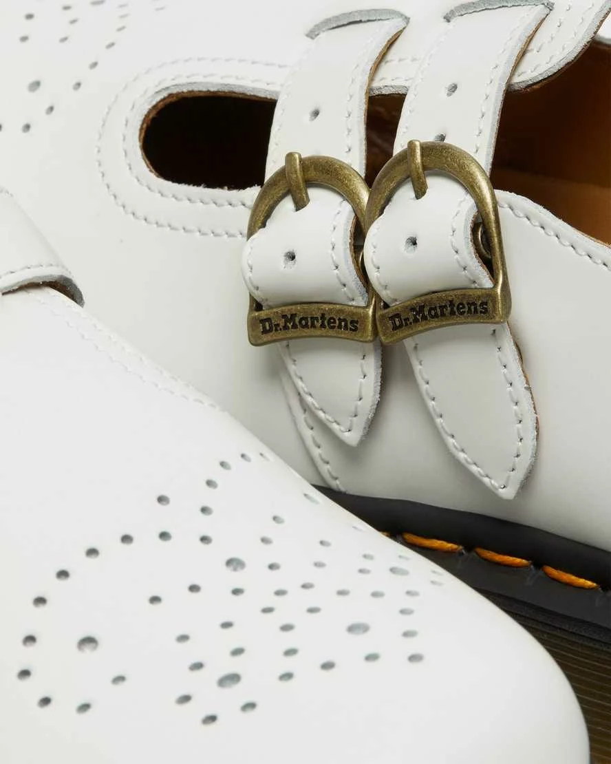 Dr. Martens Shoes Dr. Martens 8065 White Smooth Mary Jane 7 Dr. Martens Shoes Dr. Martens 8065 White Smooth Mary Jane - Image 7