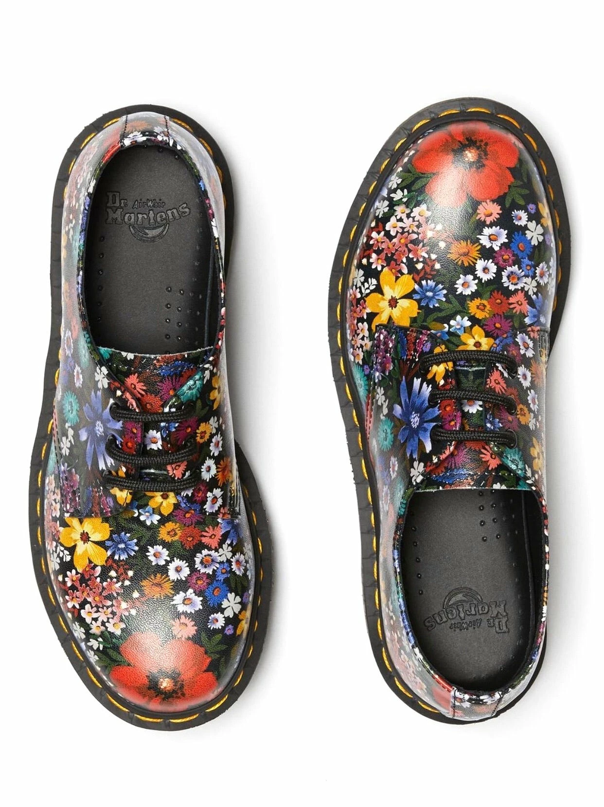 Dr. Martens Shoes Dr. Martens 1461 Multi Wanderlust Smooth Floral 3 Eyelet Shoe 7 Dr. Martens Shoes Dr. Martens 1461 Multi Wanderlust Smooth Floral 3 Eyelet Shoe - Image 7