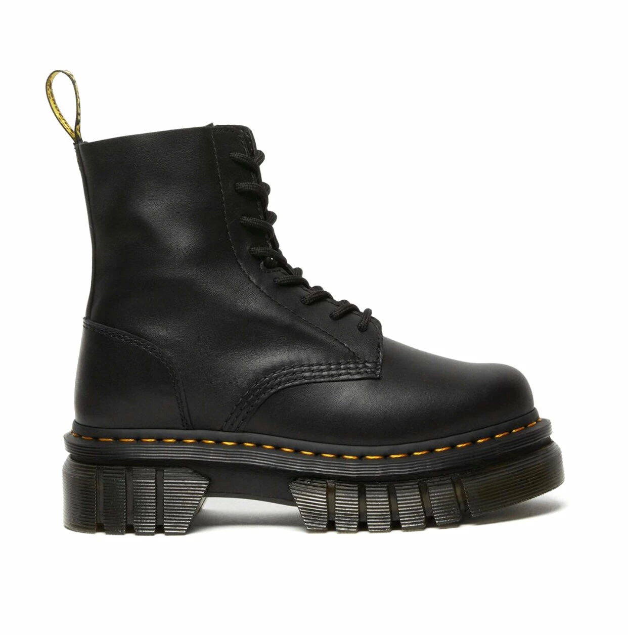 Dr. Martens Boots Dr. Martens Audrick Black Nappa Lux Platform Ankle 8 Eyelet Boot 9 Dr. Martens Boots Dr. Martens Audrick Black Nappa Lux Platform Ankle 8 Eyelet Boot - Image 9