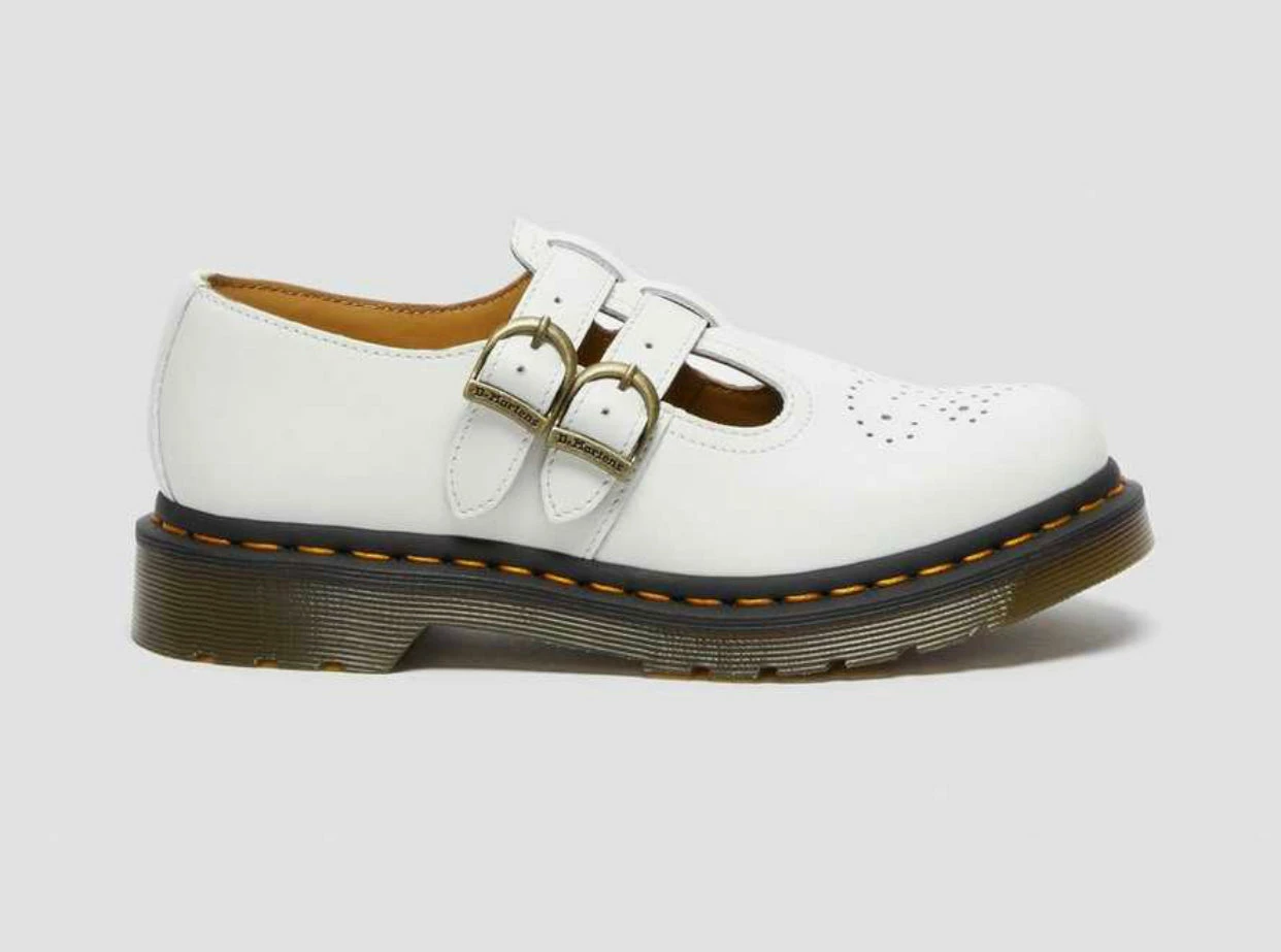 Dr. Martens Shoes Dr. Martens 8065 White Smooth Mary Jane 9 Dr. Martens Shoes Dr. Martens 8065 White Smooth Mary Jane - Image 9