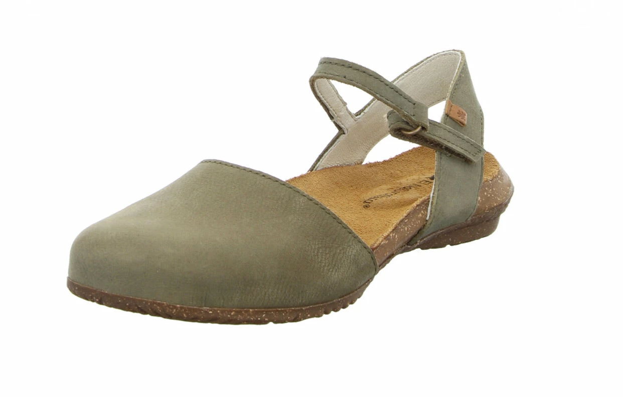 El Naturalista Ladies Shoes El Naturalista N412 Kaki Green Flats Sandals Made In Spain 1 El Naturalista Ladies Shoes El Naturalista N412 Kaki Green Flats Sandals Made In Spain