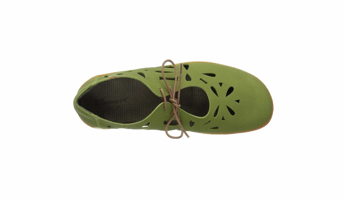 El Naturalista Ladies Shoes El Naturalista 5271 Green Perforated Leather 2 Eyelet Shoe Made In Spain 5 El Naturalista Ladies Shoes El Naturalista 5271 Green Perforated Leather 2 Eyelet Shoe Made In Spain - Image 5