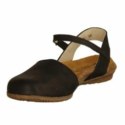 El Naturalista Ladies Shoes El Naturalista N412 Black Flats Sandals Made In Spain