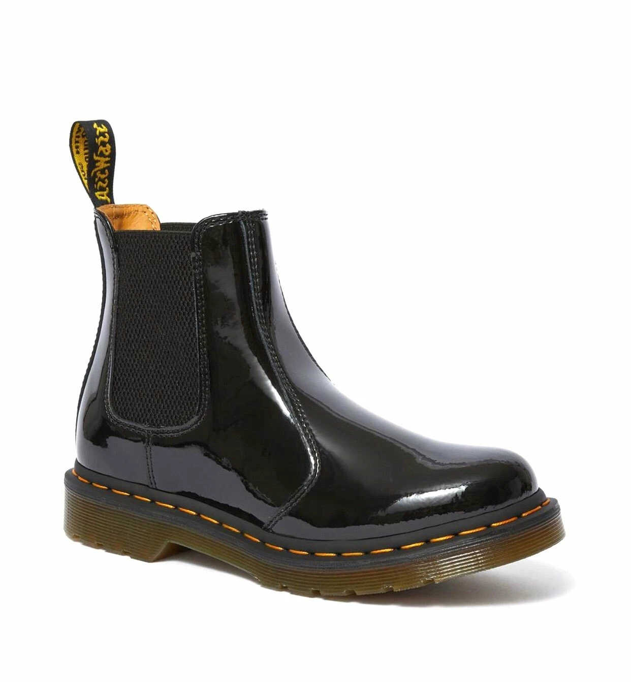 Dr. Martens Boots Dr. Martens 2976 Black Patent Lamper Elastic Sided Boot 1 Dr. Martens Boots Dr. Martens 2976 Black Patent Lamper Elastic Sided Boot
