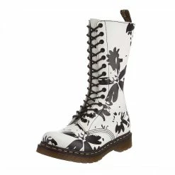 Dr. Martens Boots Dr. Martens Petula White Blanc Lamper Zip 14 Eyelet Boot