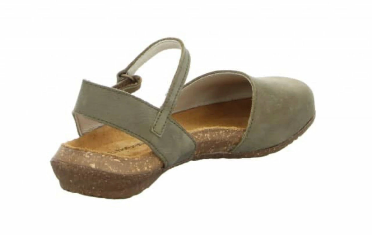El Naturalista Ladies Shoes El Naturalista N412 Kaki Green Flats Sandals Made In Spain 3 El Naturalista Ladies Shoes El Naturalista N412 Kaki Green Flats Sandals Made In Spain - Image 3