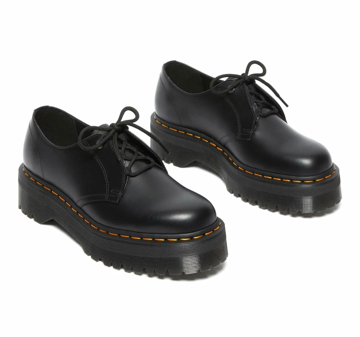 Dr. Martens Shoes Dr. Martens Jarrick Lo Black Smooth Platform 1 Eyelet Shoe 3 Dr. Martens Shoes Dr. Martens Jarrick Lo Black Smooth Platform 1 Eyelet Shoe - Image 3