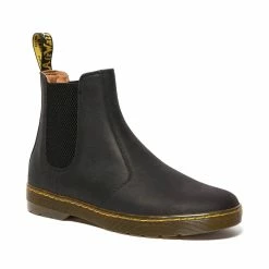 Dr. Martens Boots Dr. Martens Harrema Black Yellow Stitch Elastic Sided Boot