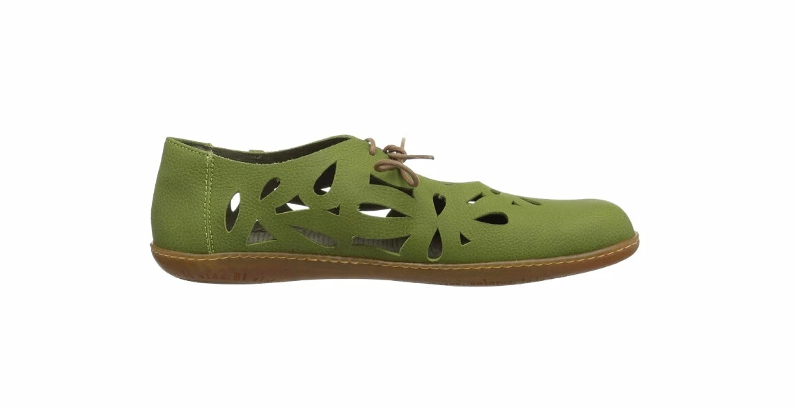El Naturalista Ladies Shoes El Naturalista 5271 Green Perforated Leather 2 Eyelet Shoe Made In Spain 7 El Naturalista Ladies Shoes El Naturalista 5271 Green Perforated Leather 2 Eyelet Shoe Made In Spain - Image 7