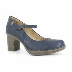 El Naturalista Ladies Shoes El Naturalista 5402 Ocean Blue Court Shoe Made In Spain