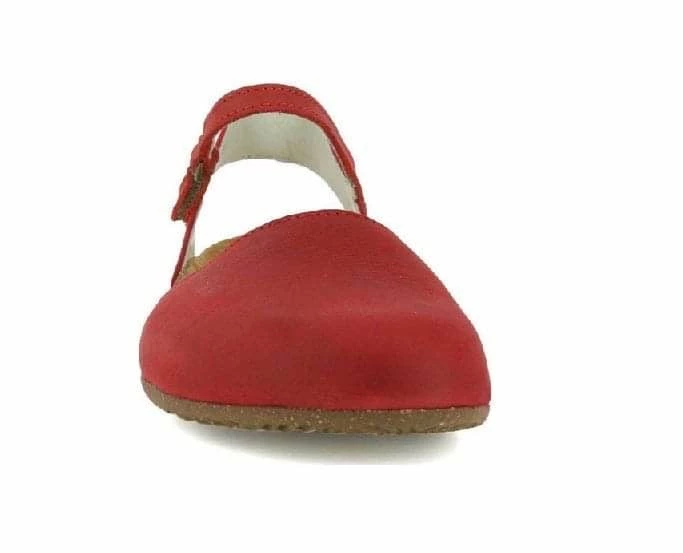 El Naturalista Ladies Shoes El Naturalista N412 Tibet Red Flats Sandals Made In Spain 5 El Naturalista Ladies Shoes El Naturalista N412 Tibet Red Flats Sandals Made In Spain - Image 5