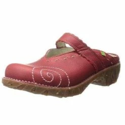El Naturalista Ladies Shoes El Naturalista N096 Tibet Red Clog Made In Spain