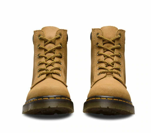 Dr. Martens Boots Dr. Martens 939 Tan Brun Clair Greasy Suede 6 Eyelet Ankle Boot 4 Dr. Martens Boots Dr. Martens 939 Tan Brun Clair Greasy Suede 6 Eyelet Ankle Boot - Image 4
