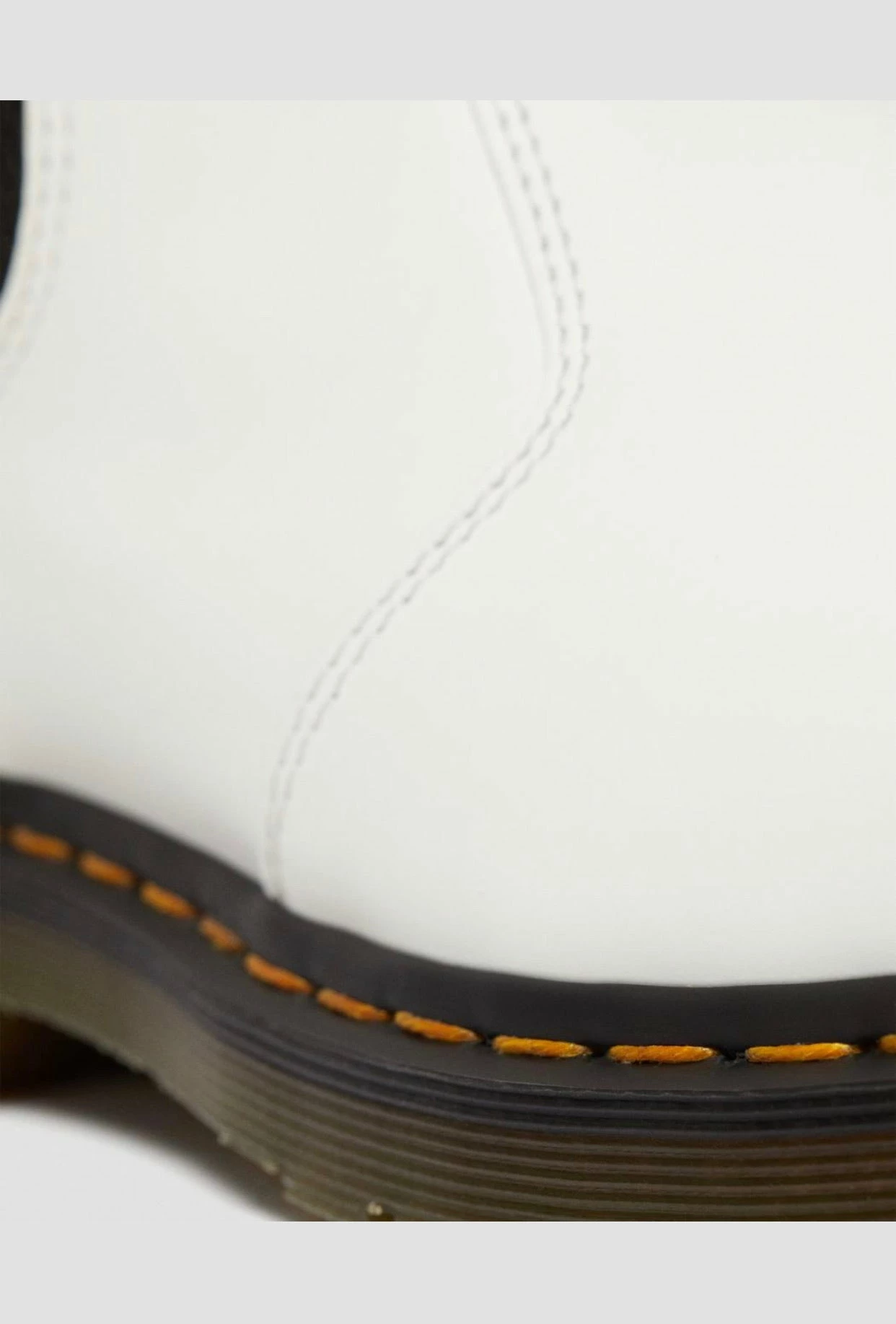Dr. Martens Boots Dr. Martens 2976 White Yellow Stitch Chelsea Elastic Sided Boot 5 Dr. Martens Boots Dr. Martens 2976 White Yellow Stitch Chelsea Elastic Sided Boot - Image 5