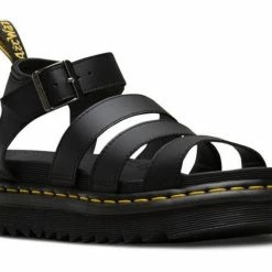 Dr. Martens Shoes Dr. Martens Blaire Hydro Black Yellow Stitch Sandal