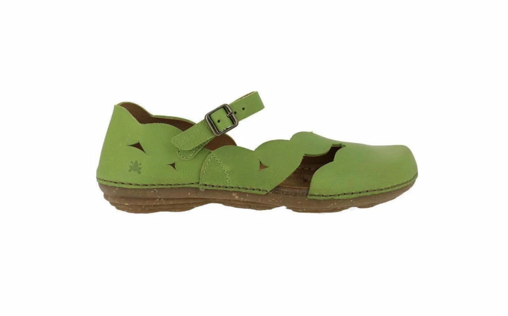El Naturalista Ladies Shoes El Naturalista 5224 Lime Green Mary Jane Made In Spain 2 El Naturalista Ladies Shoes El Naturalista 5224 Lime Green Mary Jane Made In Spain - Image 2