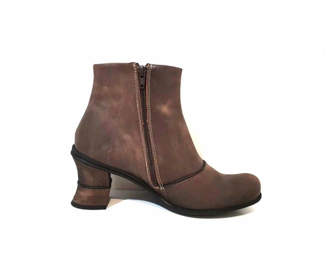 Eject Ladies Boots Eject EJW16-18 Brown Zip Chelsea Ankle Boot Made In Portugal 2 Eject Ladies Boots Eject EJW16-18 Brown Zip Chelsea Ankle Boot Made In Portugal - Image 2