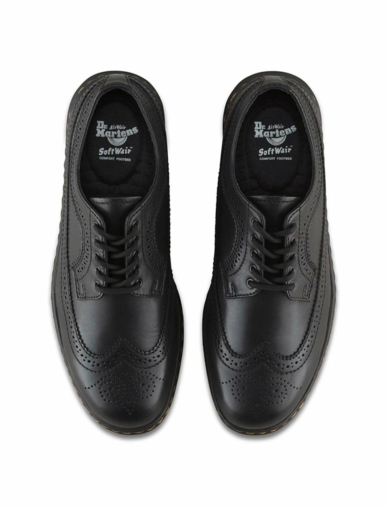 Dr. Martens Shoes Dr. Martens Gabe Black Temperley SoftWair Brogue 5 Eyelet Shoe 5 Dr. Martens Shoes Dr. Martens Gabe Black Temperley SoftWair Brogue 5 Eyelet Shoe - Image 5