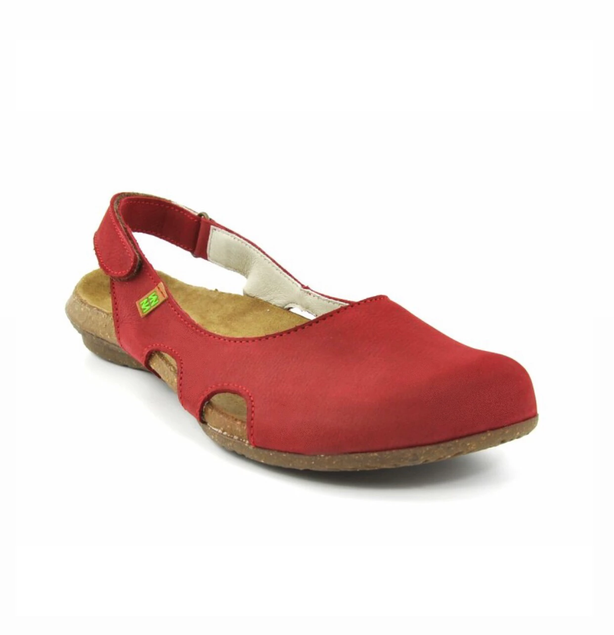 El Naturalista Ladies Shoes El Naturalista N413 Tibet Red Closed Toe Flats Sandals Made In Spain 2 El Naturalista Ladies Shoes El Naturalista N413 Tibet Red Closed Toe Flats Sandals Made In Spain - Image 2