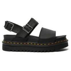 Dr. Martens Shoes Dr. Martens Voss Black Hydro Leather Yellow Stitch Sandal -El Naturalista store image 5a517d07 d2f9 434e 9a64 24b699155fb8 2048x