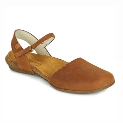 El Naturalista Ladies Shoes El Naturalista N412 Pleasant Wood Light Tan Wakataua Flats Made In Spain