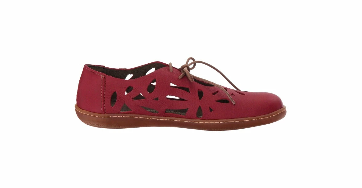 El Naturalista Ladies Shoes El Naturalista 5271 Tibet Red Perforated Leather 2 Eyelet Shoe Made In Spain 7 El Naturalista Ladies Shoes El Naturalista 5271 Tibet Red Perforated Leather 2 Eyelet Shoe Made In Spain - Image 7