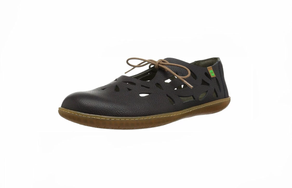 El Naturalista Ladies Shoes El Naturalista 5271 Black Perforated Leather 2 Eyelet Shoe Made In Spain 1 El Naturalista Ladies Shoes El Naturalista 5271 Black Perforated Leather 2 Eyelet Shoe Made In Spain