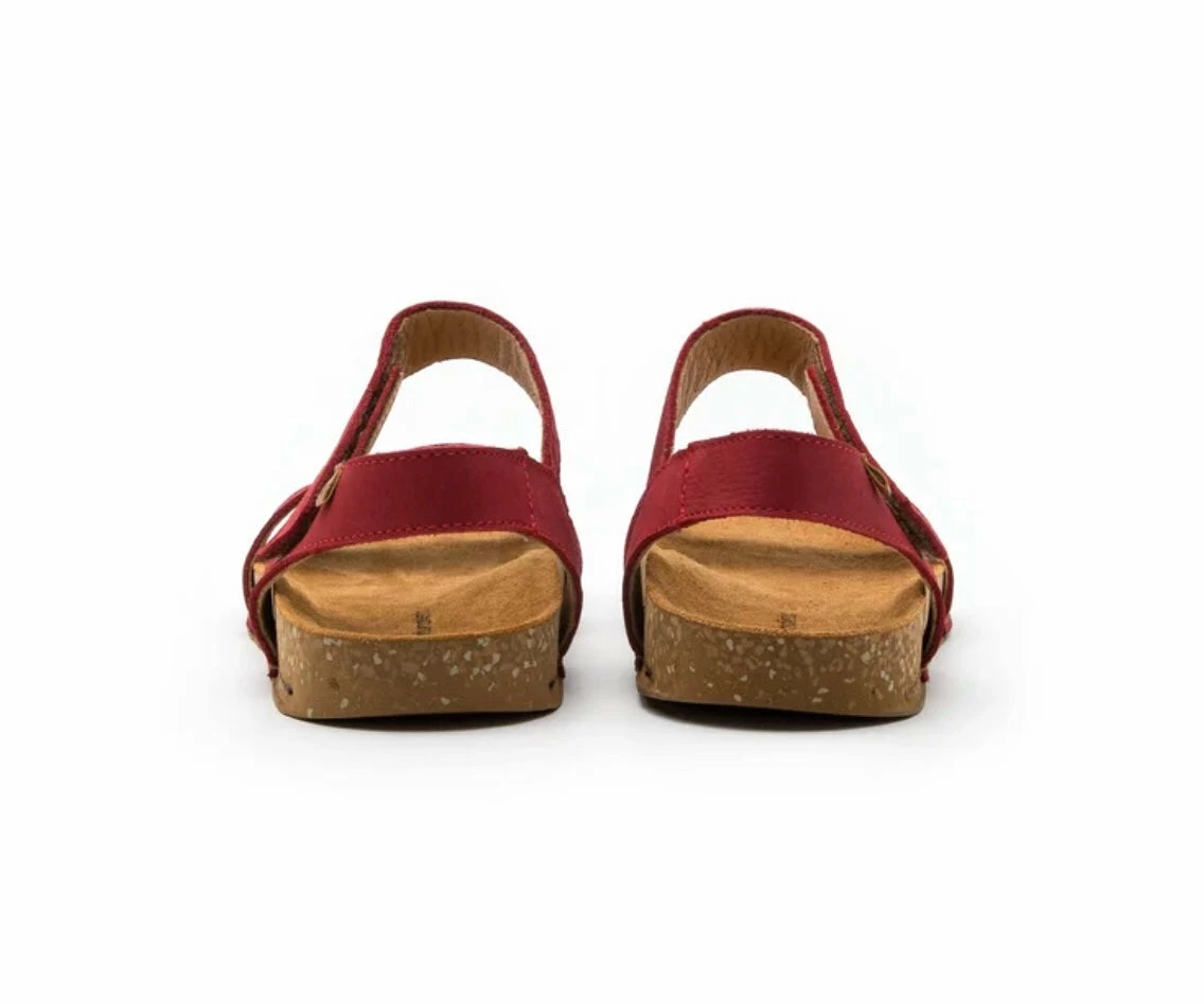 El Naturalista Ladies Shoes El Naturalista 5790 Tibet Red Balance Pleasant Sandals Made In Spain 3 El Naturalista Ladies Shoes El Naturalista 5790 Tibet Red Balance Pleasant Sandals Made In Spain - Image 3