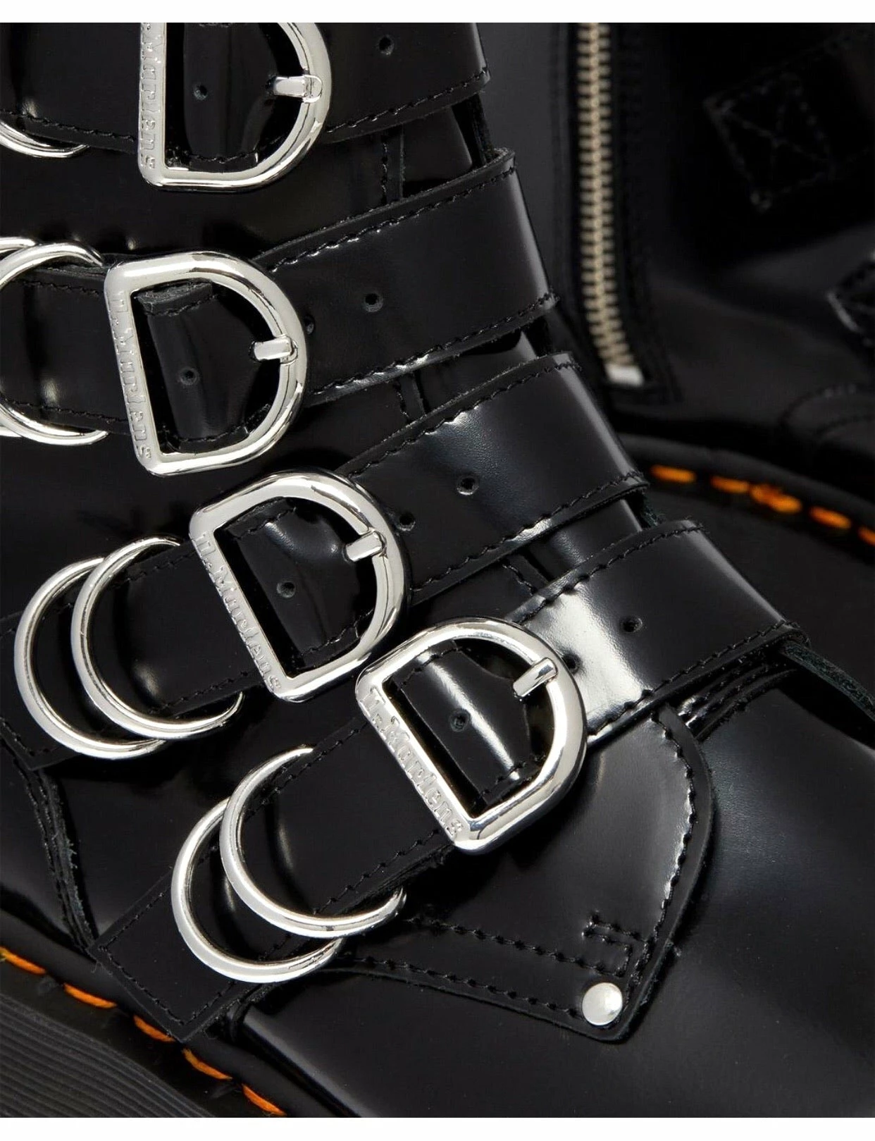 Dr. Martens Boots Dr. Martens Jadon Max Hardware Black 4 Strap Zip Platform Ankle Boot 3 Dr. Martens Boots Dr. Martens Jadon Max Hardware Black 4 Strap Zip Platform Ankle Boot - Image 3