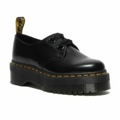 Dr. Martens Shoes Dr. Martens Holly Black Buttero Platform 2 Eyelet Shoe