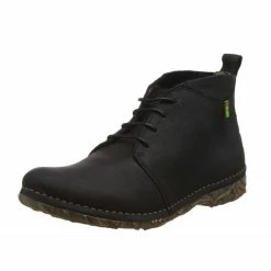 El Naturalista Ladies Boots El Naturalista N974 Black Lace Up Ankle Boots Made In Spain