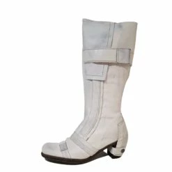 Eject Ladies Boots Eject EJW14-50 White Zip Knee High Boot Made In Portugal