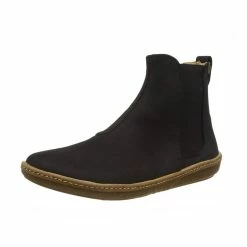 El Naturalista Ladies Boots El Naturalista 5310 Coral Black Pleasant Pull On Boots Made In Spain