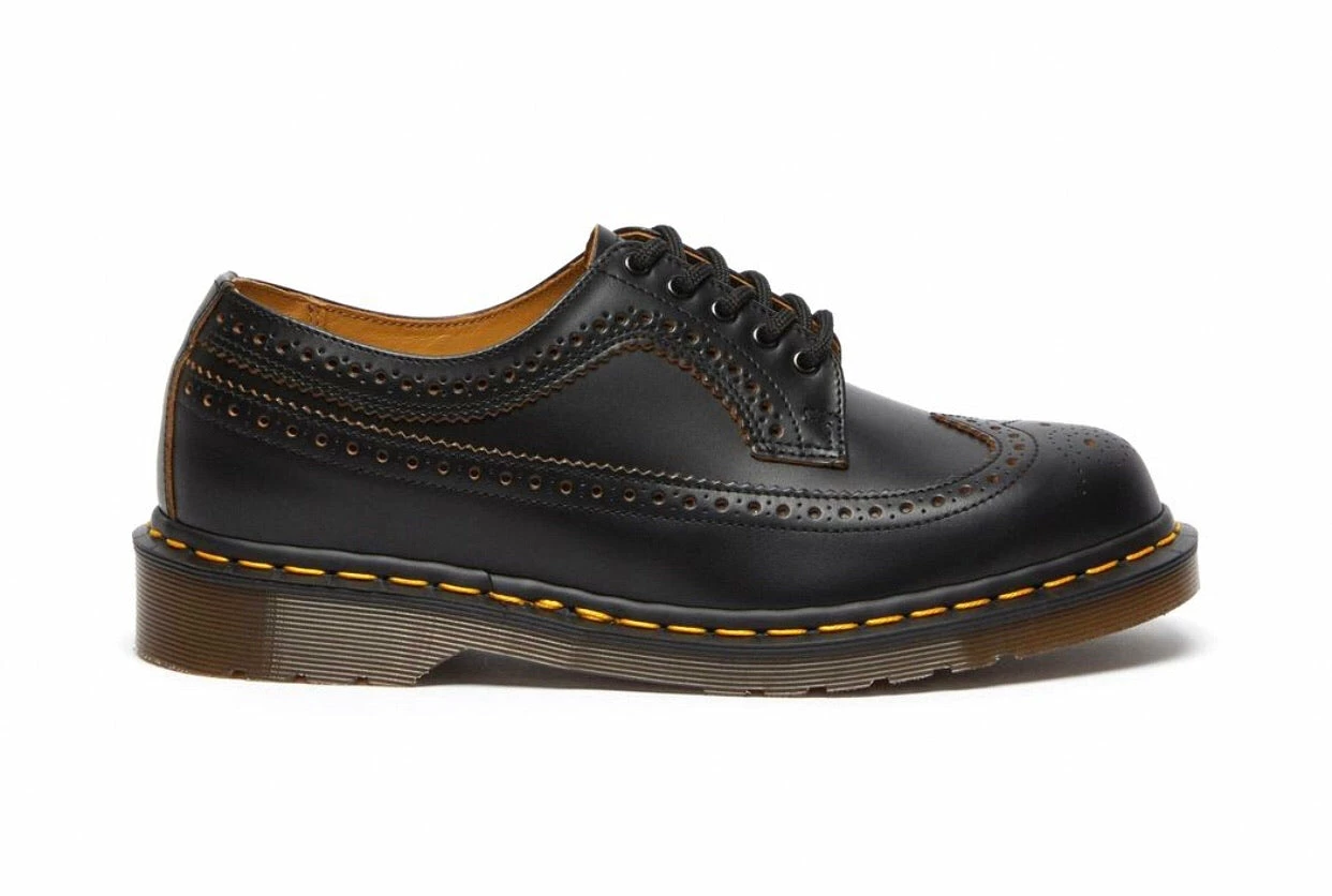 Dr. Martens Shoes Dr. Martens 3989 Black Vintage Brogue Made In England 7 Dr. Martens Shoes Dr. Martens 3989 Black Vintage Brogue Made In England - Image 7