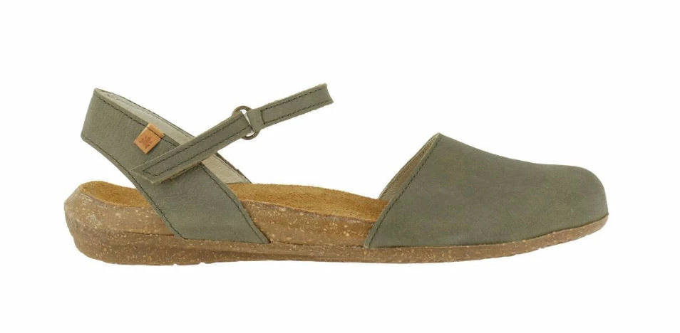 El Naturalista Ladies Shoes El Naturalista N412 Kaki Green Flats Sandals Made In Spain 2 El Naturalista Ladies Shoes El Naturalista N412 Kaki Green Flats Sandals Made In Spain - Image 2