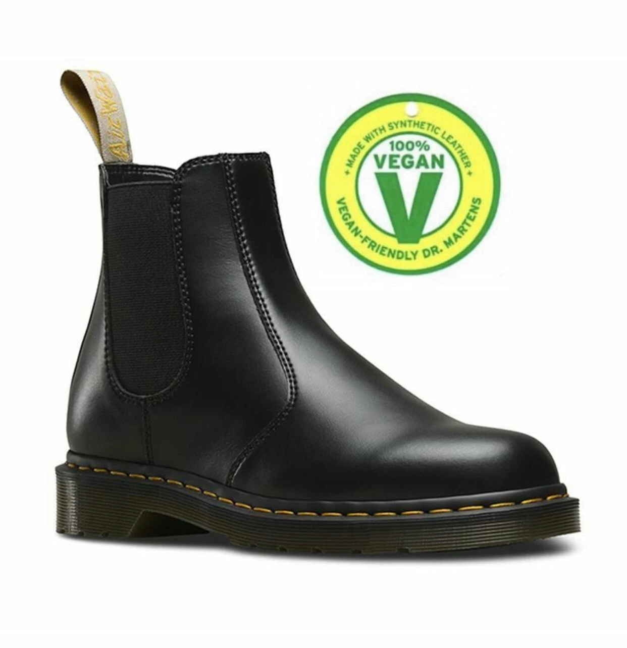 Dr. Martens Boots Dr. Martens 2976 Black Felix Vegan Chelsea Boot 1 Dr. Martens Boots Dr. Martens 2976 Black Felix Vegan Chelsea Boot