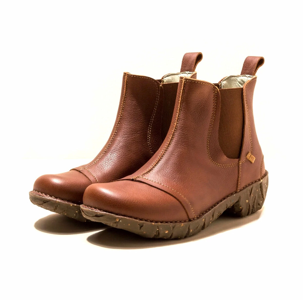 El Naturalista Ladies Boots El Naturalista N158 Wood Light Tan Pull On Ankle Boot Made In Spain 2 El Naturalista Ladies Boots El Naturalista N158 Wood Light Tan Pull On Ankle Boot Made In Spain - Image 2
