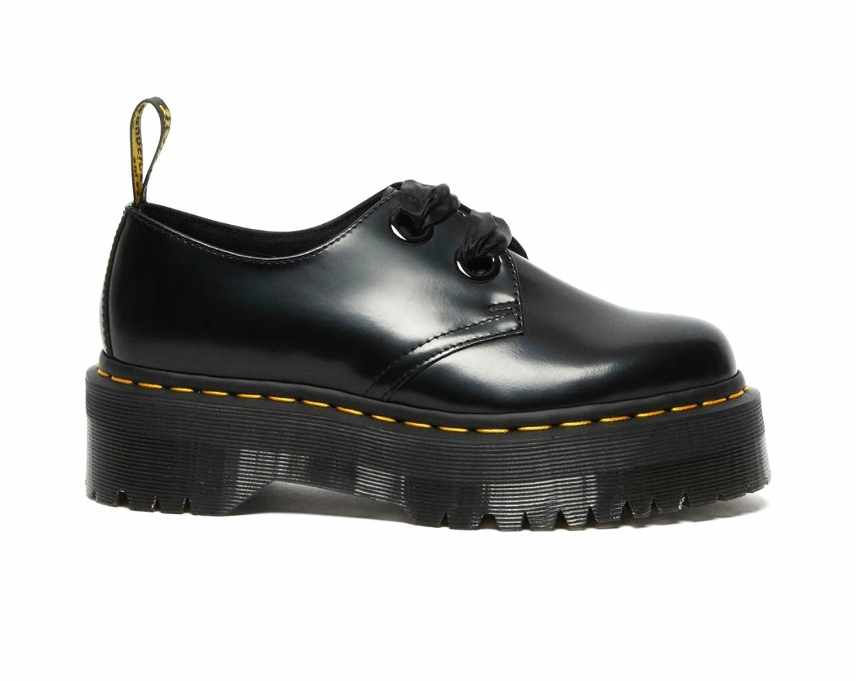 Dr. Martens Shoes Dr. Martens Holly Black Buttero Platform 2 Eyelet Shoe 3 Dr. Martens Shoes Dr. Martens Holly Black Buttero Platform 2 Eyelet Shoe - Image 3