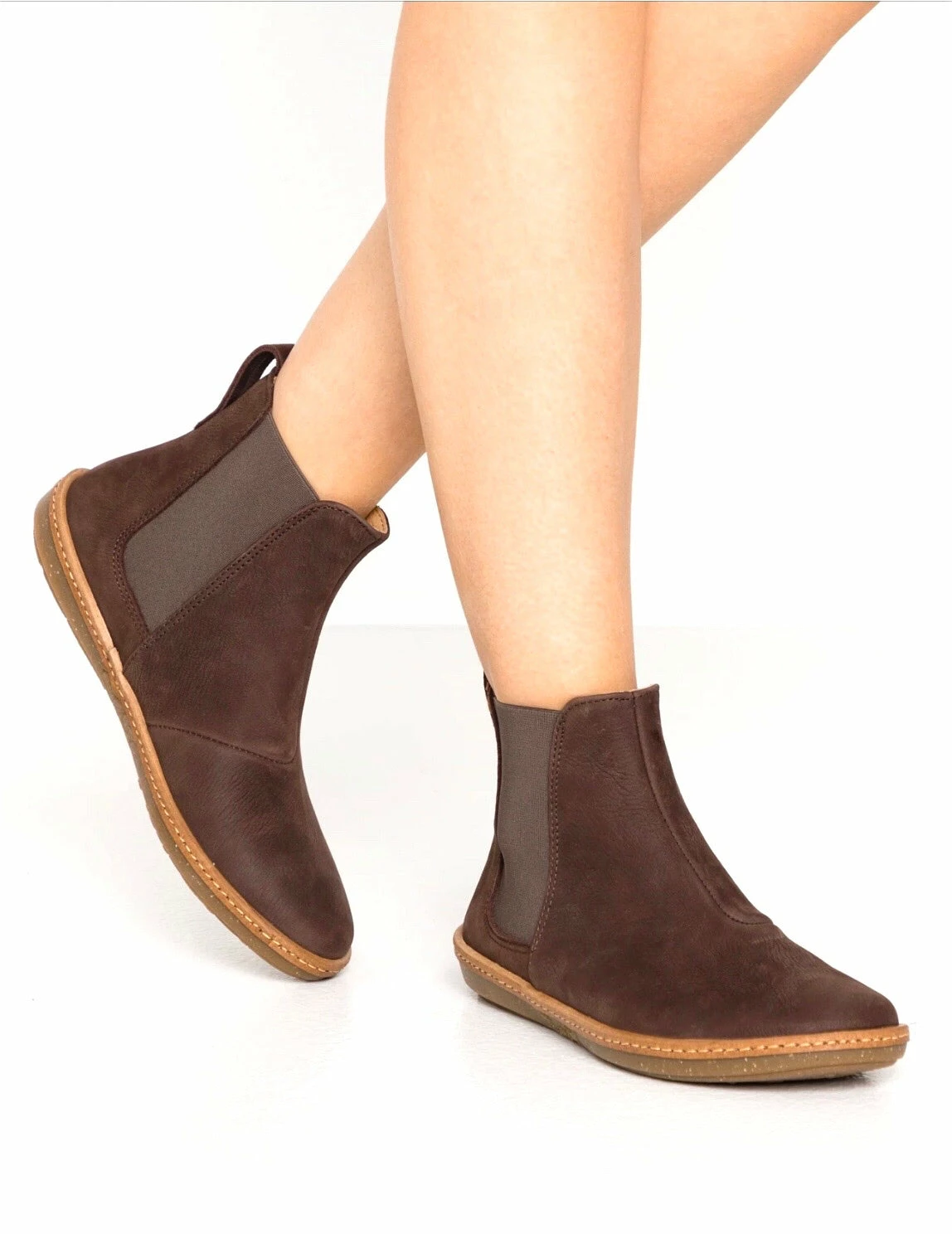 El Naturalista Ladies Boots El Naturalista 5310 Coral Brown Pleasant Pull On Boots Made In Spain 5 El Naturalista Ladies Boots El Naturalista 5310 Coral Brown Pleasant Pull On Boots Made In Spain - Image 5