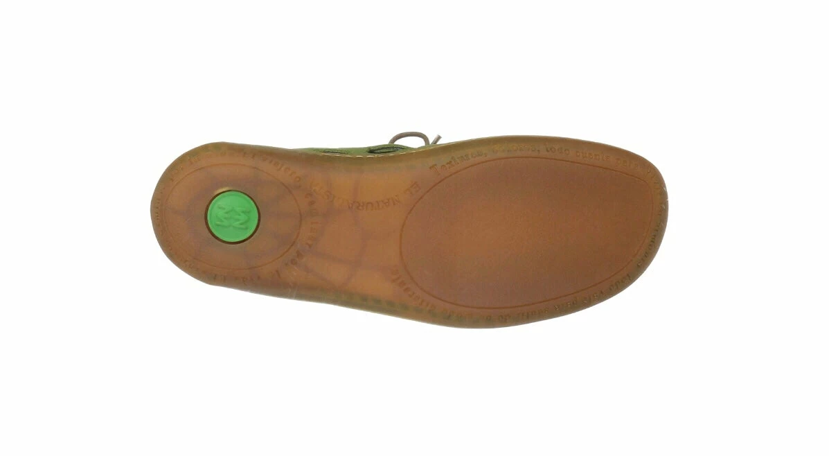 El Naturalista Ladies Shoes El Naturalista 5271 Green Perforated Leather 2 Eyelet Shoe Made In Spain 4 El Naturalista Ladies Shoes El Naturalista 5271 Green Perforated Leather 2 Eyelet Shoe Made In Spain - Image 4