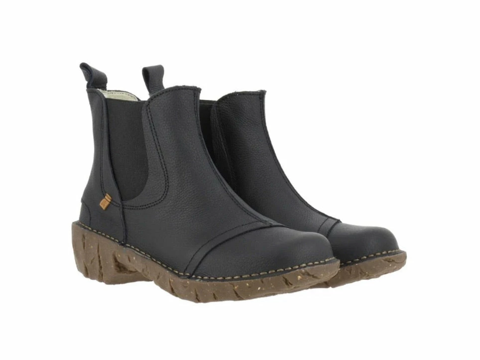 El Naturalista Ladies Boots El Naturalista N158 Black Pull On Ankle Boot Made In Spain 1 El Naturalista Ladies Boots El Naturalista N158 Black Pull On Ankle Boot Made In Spain